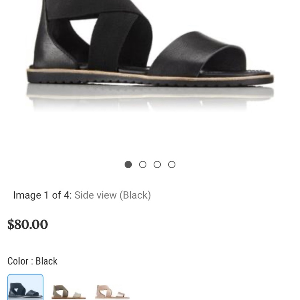 Sorel Ella Sandals in black - Picture 3 of 9